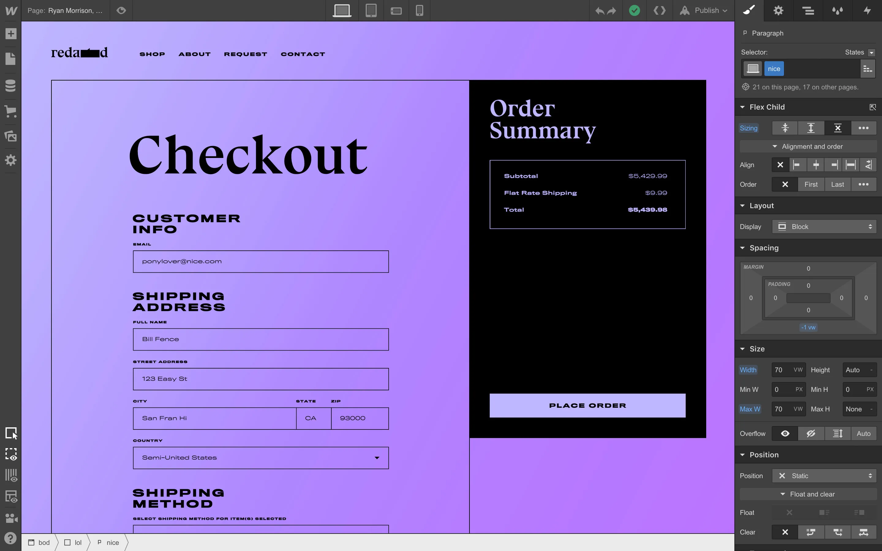 Ecommerce Functionality - Webflow 